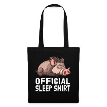 Official Warthog Sleep Shirt - Tote Bag - black - Front