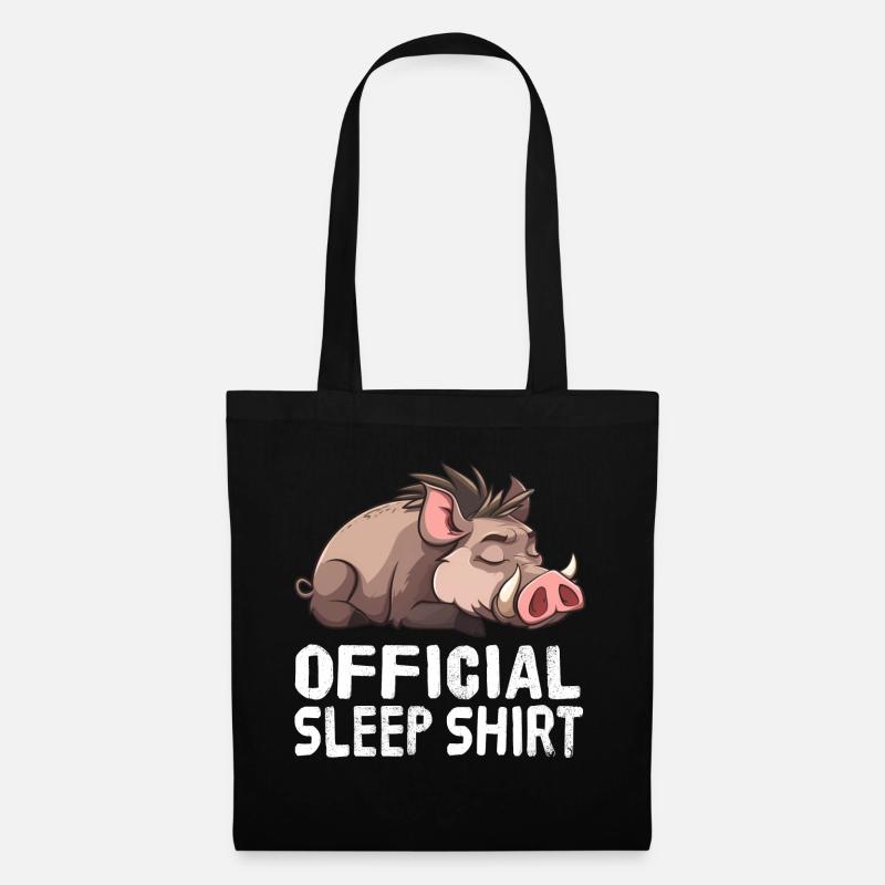 Offizielles Schlafshirt Warthog - Stoffbeutel - Schwarz