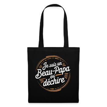 Je suis un beau-papa qui déchire - Sac en tissu - noir - Devant