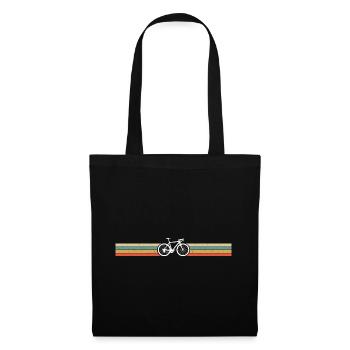 Bike Bike Retro T-Shirt for Cyclists - Tote Bag - black - Front