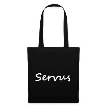 Servus - Stoffbeutel - Schwarz - Vorne