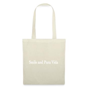 Smile And Pura Vida Spanish Language Souvenir - Tote Bag - nature - Front