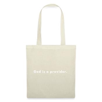 Gott ist ein Versorger - Christliches Zitat - Stoffbeutel - Natur - Vorne