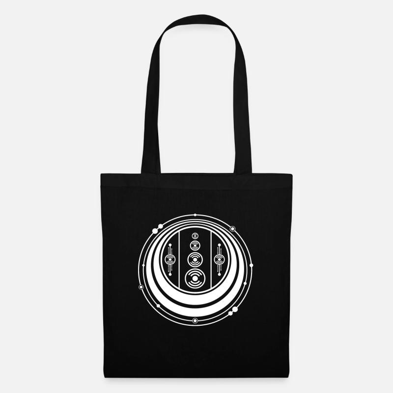 The 12 planetary orbits in the solar system - Tote Bag - black