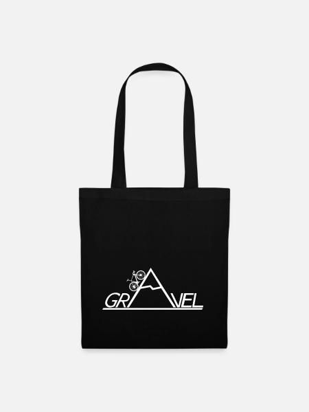 Gravel MTB Bike Uphill Sport White - Tote Bag - black