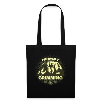 Grimming Steiermark - Stoffbeutel - Schwarz - Vorne