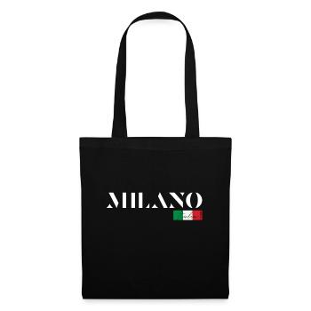 MILAN MILANO ITALIE ÎLES DE VACANCES (f) - Sac en tissu - noir - Devant