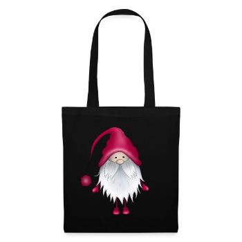 Elfe de Noël - Sac en tissu - noir - Devant