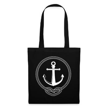 Anchor - Anchor - Maritim - Nautical - Tote Bag - black - Front