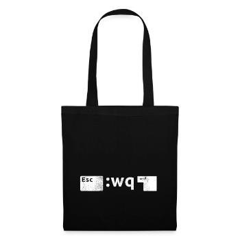 Pris au piège dans Vim - Sac en tissu - noir - Devant