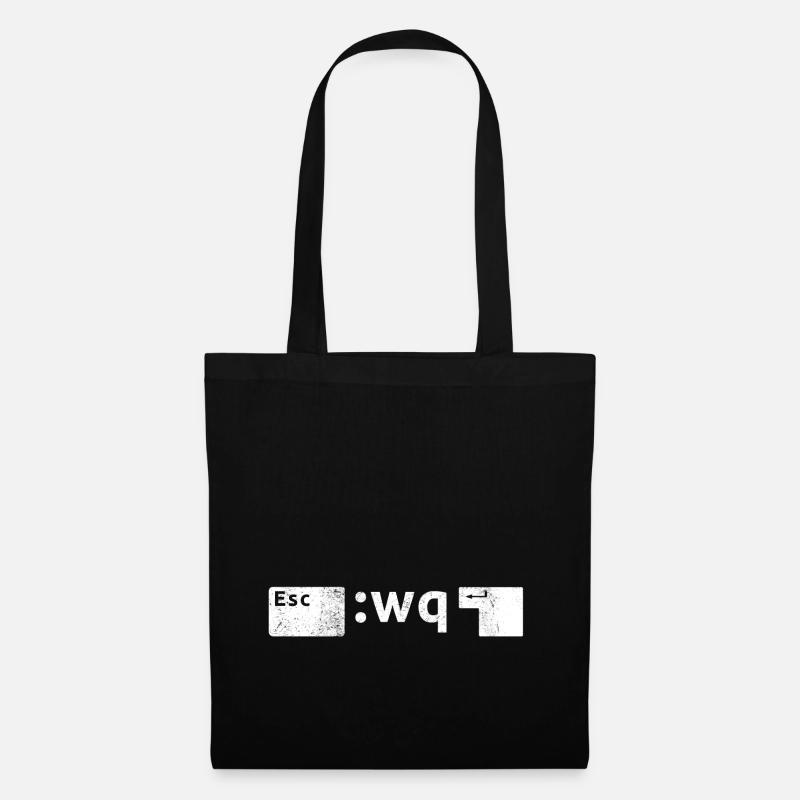 Pris au piège dans Vim - Sac en tissu - noir