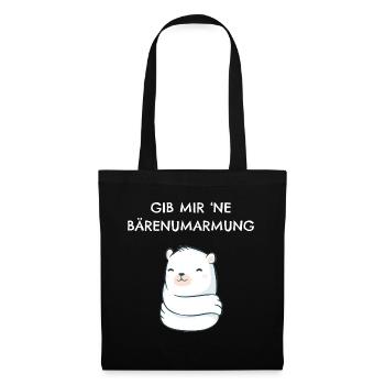 give me a bear hug - Tote Bag - black - Front