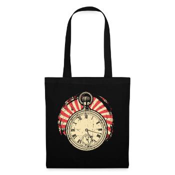 Uhrmacher Uhr - Stoffbeutel - Schwarz - Vorne
