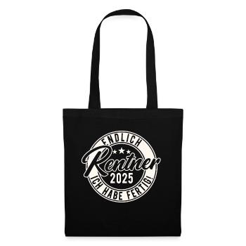 Pensioner 2025 I'm done - Tote Bag - black - Front