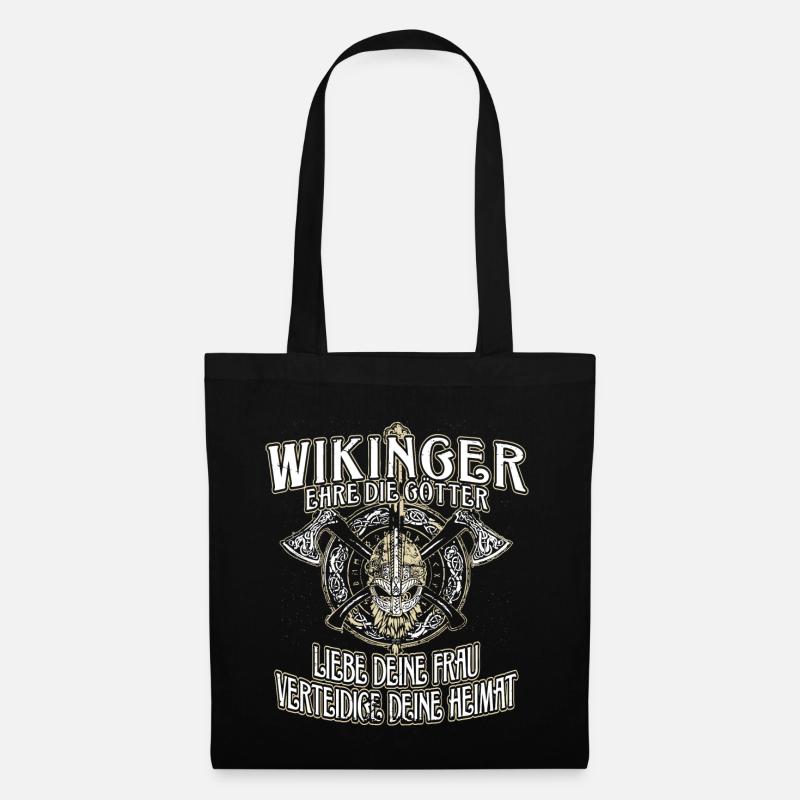 WIKINGER WERTE - Stoffbeutel - Schwarz
