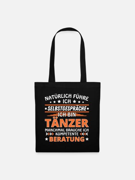 Ich führe Selbstgespräche - Tänzer Edition - Stoffbeutel - Schwarz