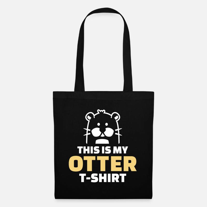 Otter - Stoffbeutel - Schwarz