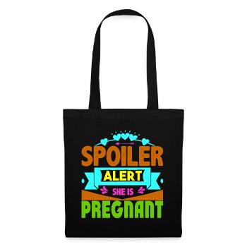 Mère Enceinte Bébé Nourrisson T-shirt Maman - Sac en tissu - noir - Devant