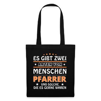 Pastor Gift - Two Types of... Design - Tote Bag - black - Front