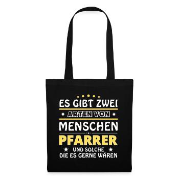Pastor Gift - Two Types of... Design - Tote Bag - black - Front