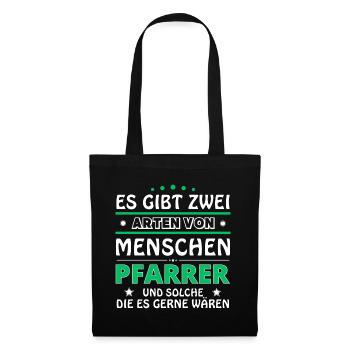 Pastor Gift - Two Types of... Design - Tote Bag - black - Front
