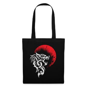 Viking Wolf Fenrir - Norse Mythology - Tote Bag - black - Front