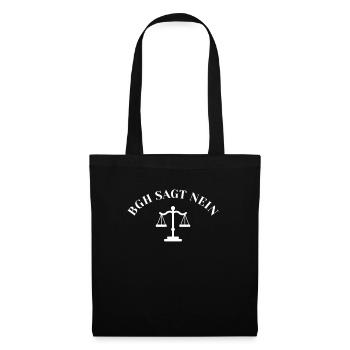 Études de droit BGH Examen d’État à l’Université de droit - Sac en tissu - noir - Devant