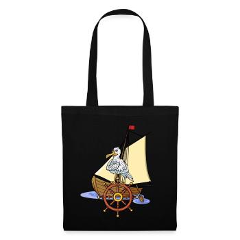 Seagull Seafarer Croisière TravelEr Ahoi - Sac en tissu - noir - Devant