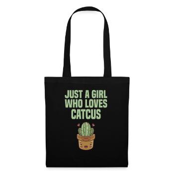 Cactus-plantes-jardinage - Sac en tissu - noir - Devant