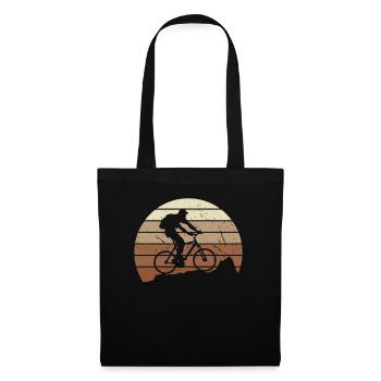 Mountain Bike Cycling Biker Cycling - Tote Bag - black - Front