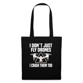 Drohnenpilot Fpv Quadcopter Racing Drohnenfliegen - Stoffbeutel - Schwarz - Vorne