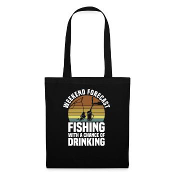 Fish Hook Fish Funny Fishing - Tote Bag - black - Front