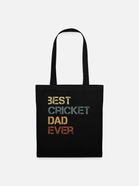 Cricket Spieler - Stoffbeutel - Schwarz