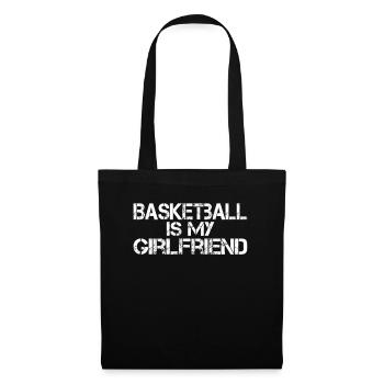Sports des joueurs de basket-ball - Sac en tissu - noir - Devant