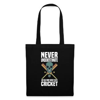 Cricket Player Sport Cricket Bat - Tote Bag - black - Front