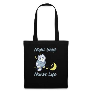 Infirmière d’urgence - Sac en tissu - noir - Devant
