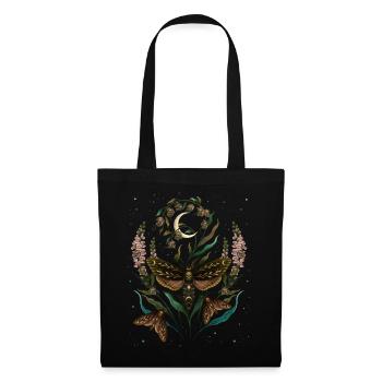 Moths Death s Head T Shirt - Tote Bag - black - Front