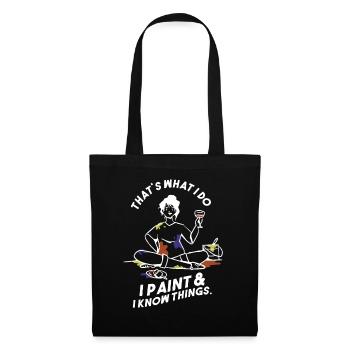 Peinture Art Peintre Artiste Art - Sac en tissu - noir - Devant