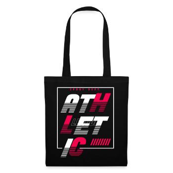 Athletic Sport Urban Streetstyle - Stoffbeutel - Schwarz - Vorne