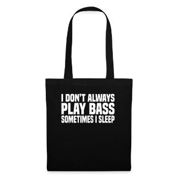 Bassiste Guitare Guitariste - Sac en tissu - noir - Devant