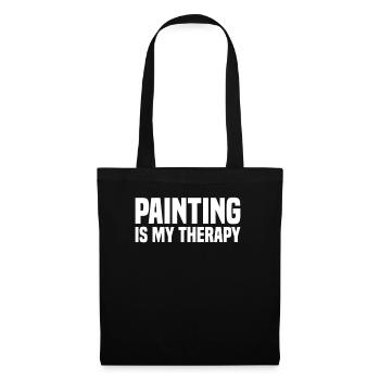 Peinture Art Peintre Artiste Art - Sac en tissu - noir - Devant