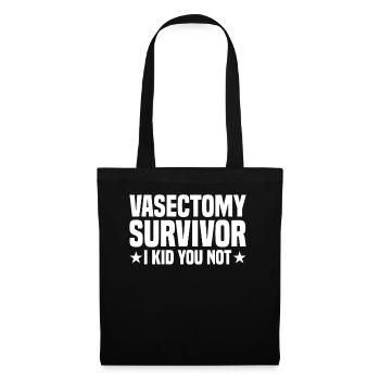 Vasectomie chirurgie du bébé à la retraite Tournage - Sac en tissu - noir - Devant