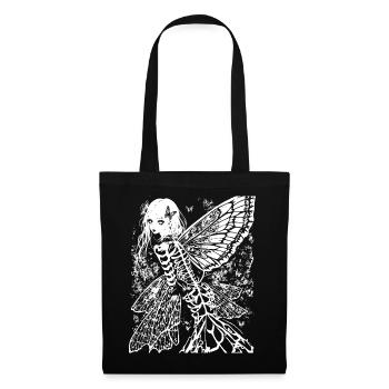Fairycore Ästhetik Grunge Skelett Fee Goth G - Stoffbeutel - Schwarz - Vorne