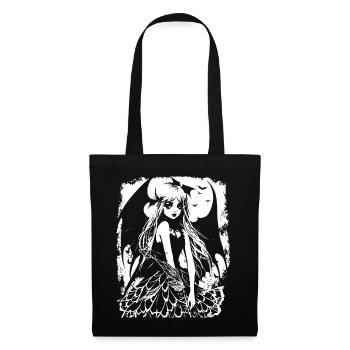 Fairycore Ästhetik Skelett Fee Goth Grunge G - Stoffbeutel - Schwarz - Vorne