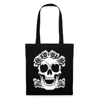 Horror Skull Skull Art Skull Gothic Heavy Metal - Tote Bag - black - Front