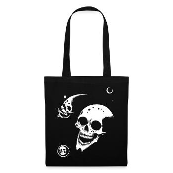 Horreur Crâne Crâne Art Crâne Gothique Heavy Metal - Sac en tissu - noir - Devant