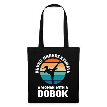 Tang Soo Do Kämpfer | Koreanisch Kämpfen Geschenke - Stoffbeutel - Schwarz - Vorne