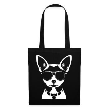 Funny Chihuahua wearing Sunglasses Chihuahuas - Tote Bag - black - Front