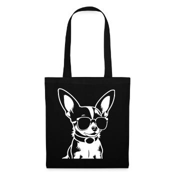 Funny Chihuahua wearing Sunglasses Chihuahuas - Tote Bag - black - Front