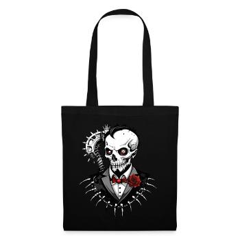 Groom Skull // Totenkopf Bräutigam FS0139 - Stoffbeutel - Schwarz - Vorne